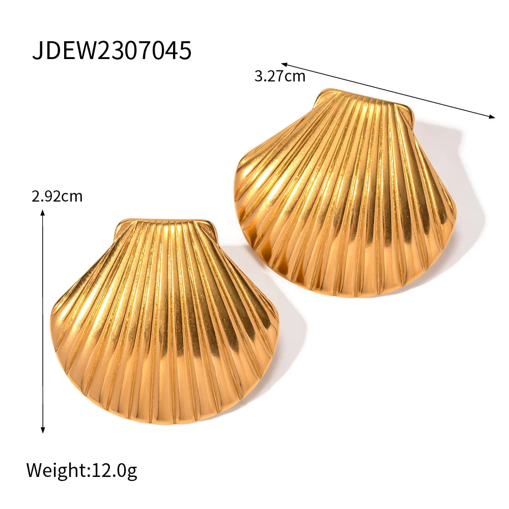 Seashell Splendor Stud Earrings