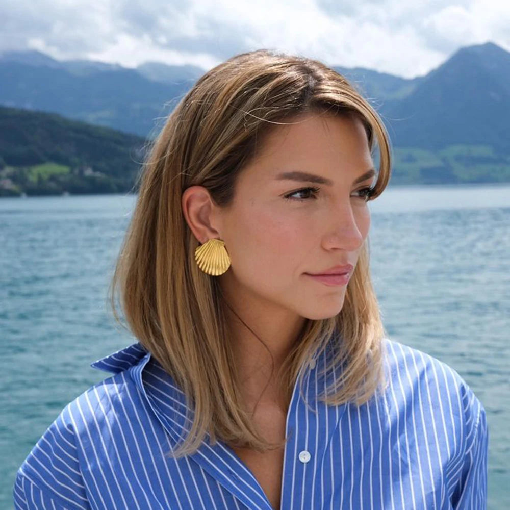 Seashell Splendor Stud Earrings